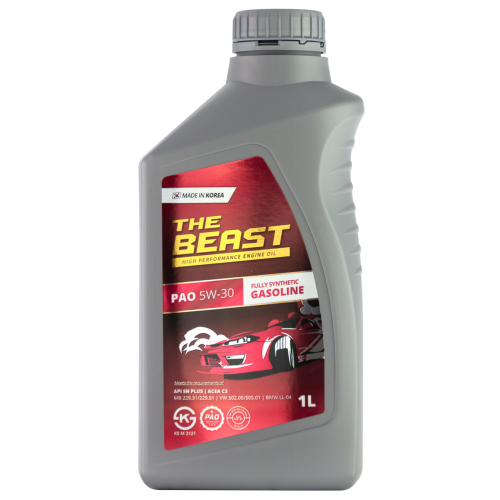 Синтетическое моторное масло PAO 5W-30 - 1 л Синтетическое моторное масло PAO 5W-30 - 1 л